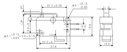 鼎悅電子帶你了解歐姆龍微動開關(guān)V-15-1C25